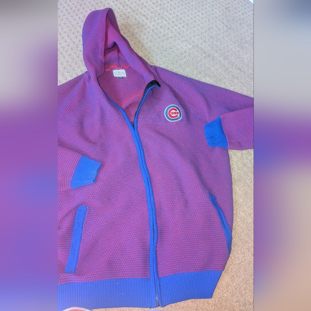 Genuine Merchandise Purple & Blue Chicago Cubs Zip Hoodie